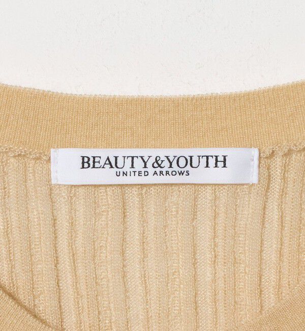 BEAUTY&YOUTH UNITED ARROWS「アルパカブレンド ランダムリブ ヘンリーネックプルオーバー」|ニット・セーター|
