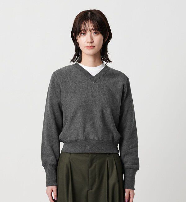 BEAUTY&YOUTH UNITED ARROWS「Vネックコンパクト スウェットプルオーバー」|スウェット・ジャージ|