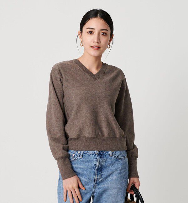 BEAUTY&YOUTH UNITED ARROWS「Vネックコンパクト スウェットプルオーバー」|スウェット・ジャージ|MOCA