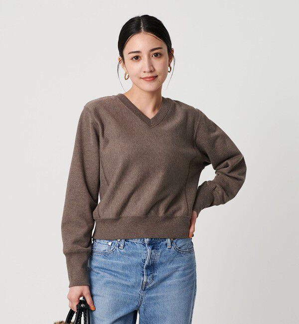 BEAUTY&YOUTH UNITED ARROWS「Vネックコンパクト スウェットプルオーバー」|スウェット・ジャージ|