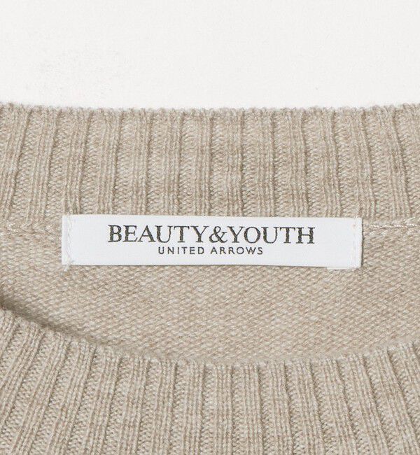 BEAUTY&YOUTH UNITED ARROWS「ウールカシミヤ天竺 クルーネック ニットプルオーバー ウォッシャブル」|ニット・セーター|