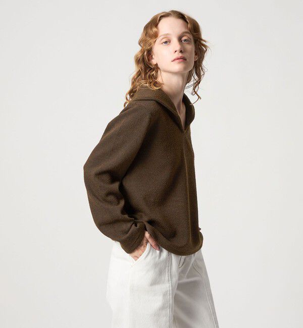 STEVEN ALAN「＜Steven Alan＞ブークレー ダンボール プルオーバー」|Tシャツ・カットソー|DK.BROWN