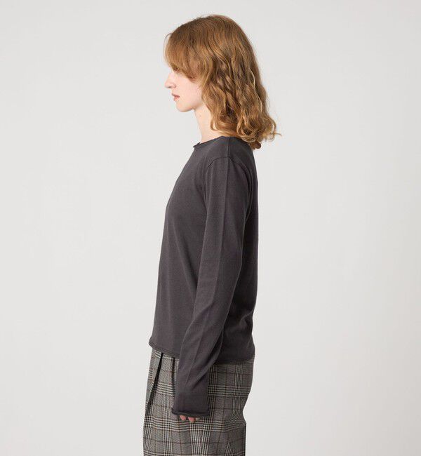 STEVEN ALAN「＜Steven Alan＞コットン カシミヤ カットオフ プルオーバー」|Tシャツ・カットソー|