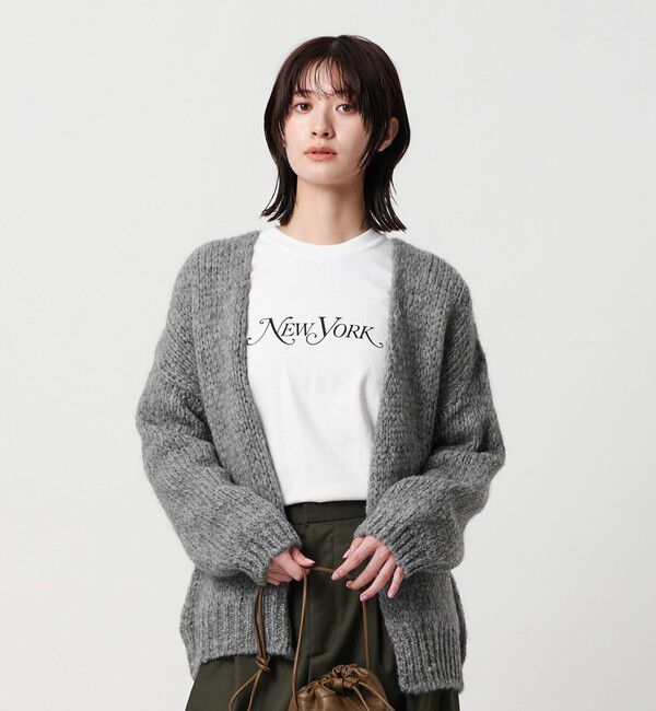 BEAUTY&YOUTH UNITED ARROWS「【別注】＜TRICOTS JEAN MARC＞ミドルゲージ ノーボタンカーディガン」|カーディガン|MD.GRAY