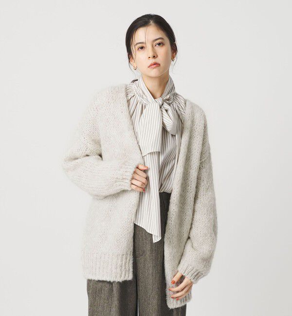 BEAUTY&YOUTH UNITED ARROWS「【別注】＜TRICOTS JEAN MARC＞ミドルゲージ ノーボタンカーディガン」|カーディガン|