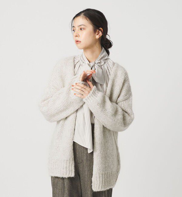 BEAUTY&YOUTH UNITED ARROWS「【別注】＜TRICOTS JEAN MARC＞ミドルゲージ ノーボタンカーディガン」|カーディガン|