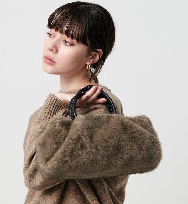 BEAUTY&YOUTH UNITED ARROWS「フェイクファー スクエア ショルダーバッグ 2WAY」|ショルダー・メッセンジャー|