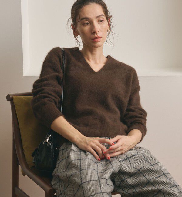 BEAUTY&YOUTH UNITED ARROWS「フォックスカシミヤブレンド Vネックニットプルオーバー」|ニット・セーター|