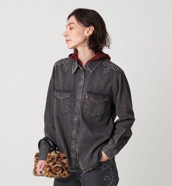 BEAUTY&YOUTH UNITED ARROWS「【国内EXCLUSIVE】＜Levi's＞スタッズ デニムウエスタンシャツ」|シャツ・ブラウス|