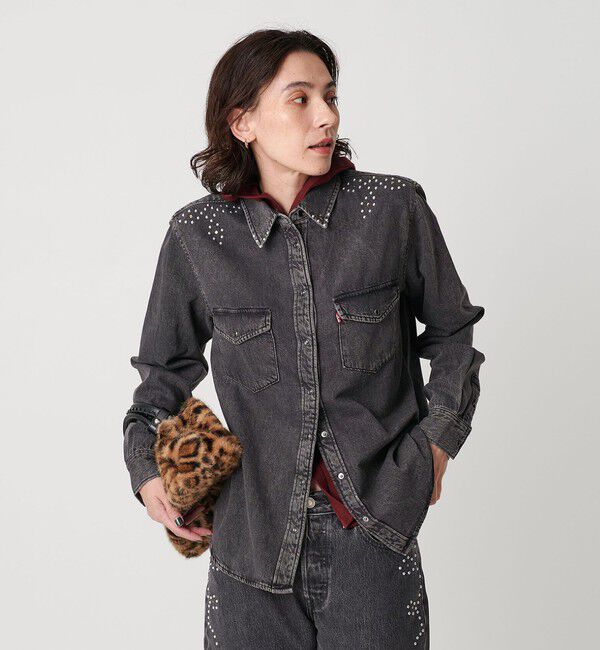 BEAUTY&YOUTH UNITED ARROWS「【国内EXCLUSIVE】＜Levi's＞スタッズ デニムウエスタンシャツ」|シャツ・ブラウス|