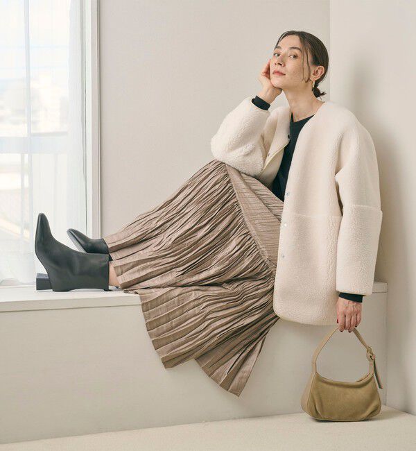 BEAUTY&YOUTH UNITED ARROWS「レザー バックジップ ブーツ」|ショートブーツ|