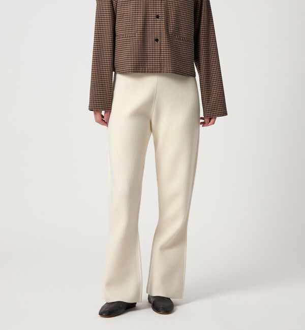 STEVEN ALAN「＜Steven Alan＞ウール カシミヤ フレア パンツ」|チノ|OFF WHITE