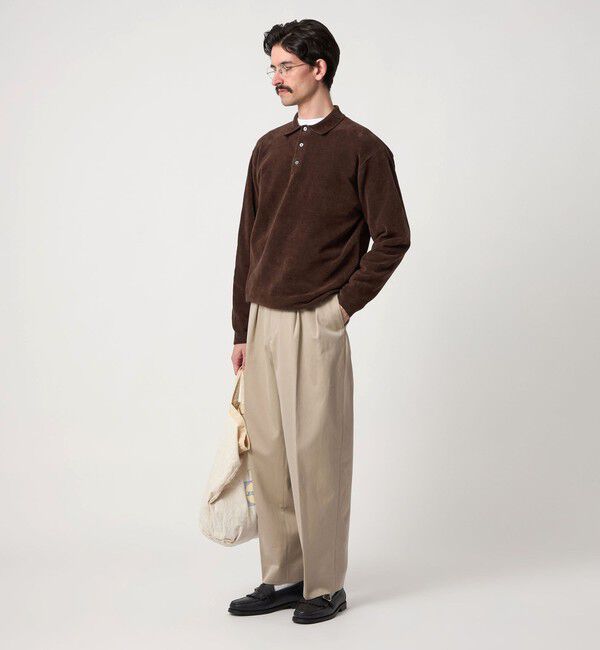 STEVEN ALAN「＜Steven Alan＞ 3B コットン ニット ポロシャツ」|ニット・セーター|