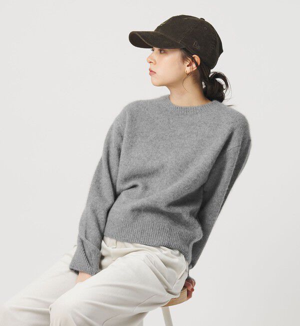 BEAUTY&YOUTH UNITED ARROWS「フォックスカシミヤブレンド クルーネックニットプルオーバー」|ニット・セーター|