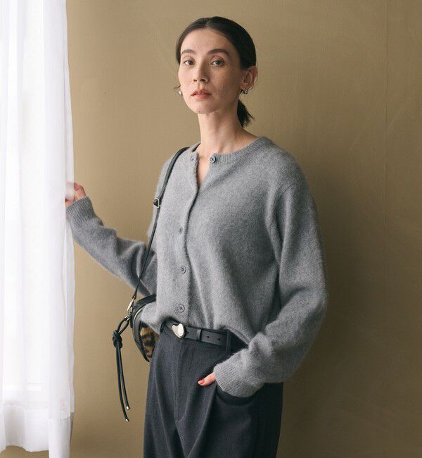 BEAUTY&YOUTH UNITED ARROWS「フォックスカシミヤブレンド クルーネックカーディガン」|カーディガン|