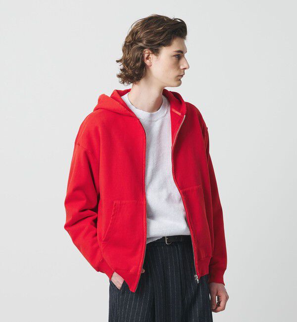 BEAUTY&YOUTH UNITED ARROWS「クラッシュ スウェット ジップ フーディ」|パーカー|