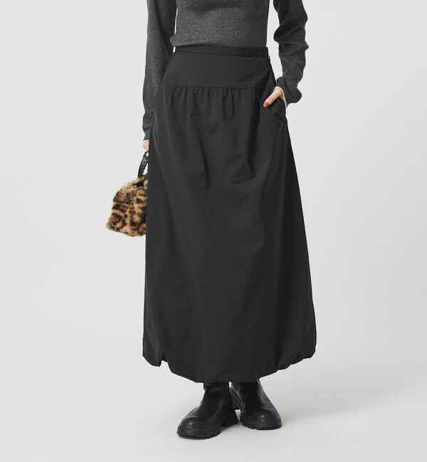 BEAUTY&YOUTH UNITED ARROWS「ポリエステル バルーンスカート」|スカート|BLACK
