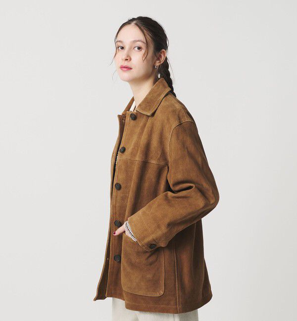BEAUTY&YOUTH UNITED ARROWS「スエード カバーオール ジャケット」|その他|