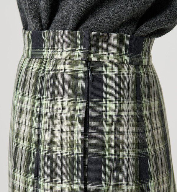 BEAUTY&YOUTH UNITED ARROWS「チェック プリーツロングスカート」|スカート|