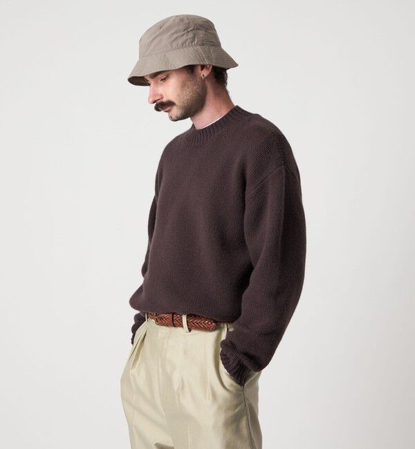 STEVEN ALAN「＜Steven Alan＞ ハミルトンラムズウール ハイクルーネック ニット NARROW」|ニット・セーター|