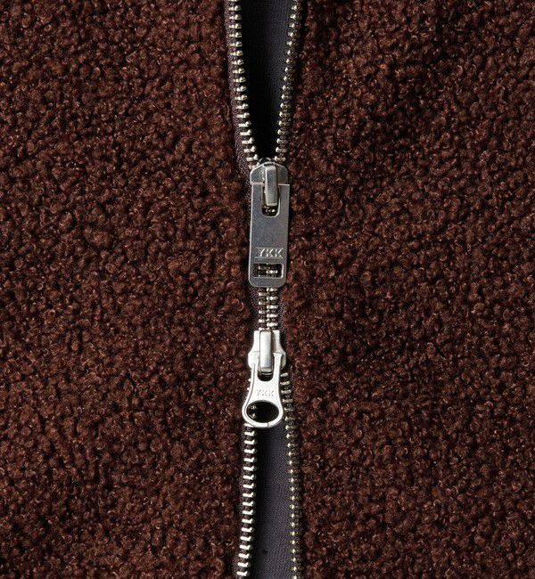 MONKEY TIME「ボアフリース フルジップ フーディー」|カーディガン|