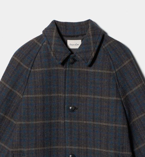 STEVEN ALAN「＜Steven Alan＞チェック ラグランスリーブ コート」|その他|