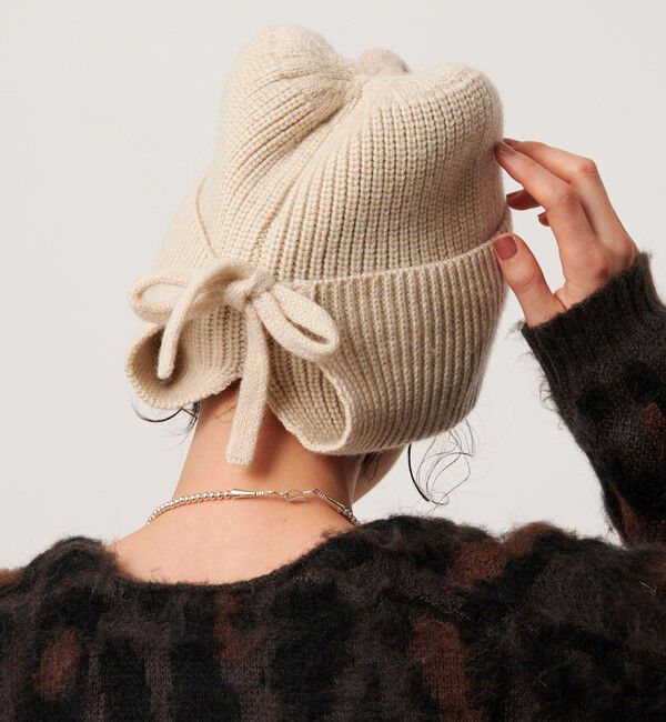 BEAUTY&YOUTH UNITED ARROWS「バックリボン ニットキャップ」|ニット帽|