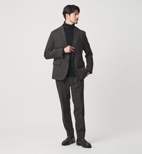 BEAUTY&YOUTH UNITED ARROWS「【WEB限定 WARDROBE SMART】DELEGANT サキソニー セットアップ/ジャケット＆イージーパンツ」|スーツ|