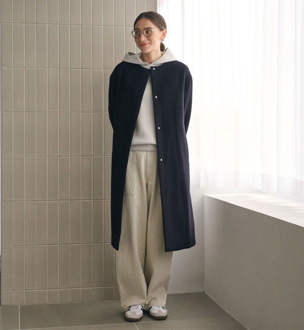 BEAUTY&YOUTH UNITED ARROWS「毛ナイロン ノーカラーコート」|ノーカラーコート|