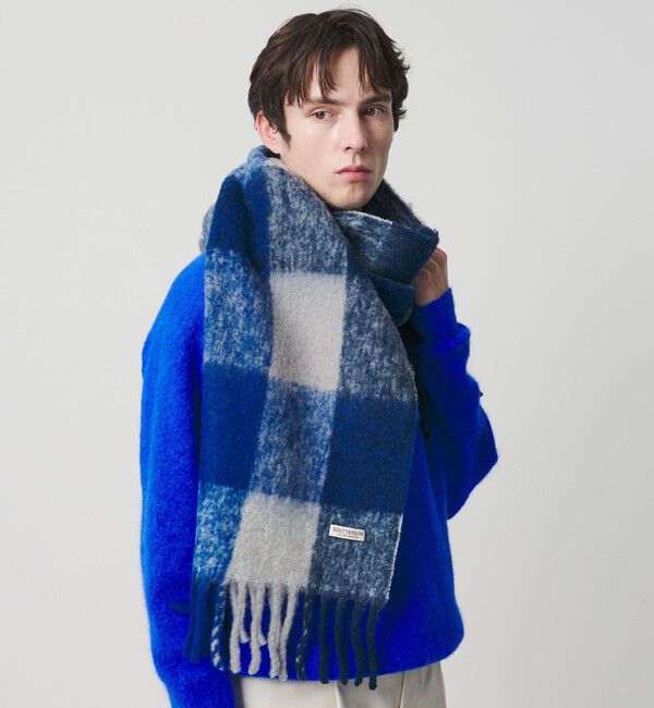 BEAUTY&YOUTH UNITED ARROWS「ブラッシュド ブロックチェック マフラー」|マフラー|ROYAL