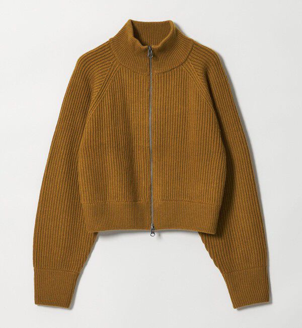 BEAUTY&YOUTH UNITED ARROWS「ウールブレンドアゼ ジップショートカーディガン」|カーディガン|