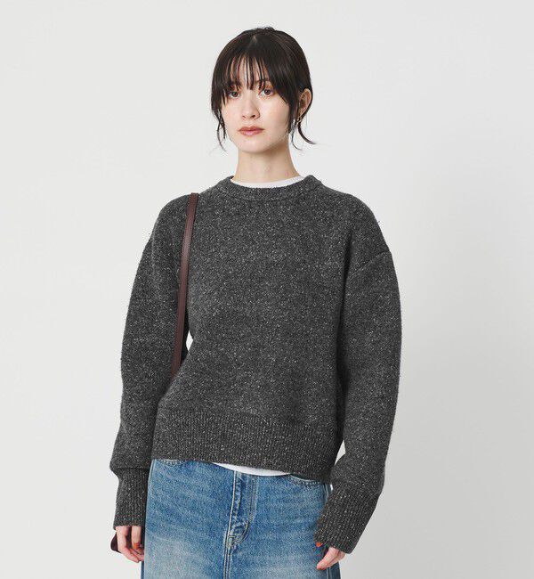 BEAUTY&YOUTH UNITED ARROWS「ウールブレンド シルクネップ ニットプルオーバー」|ニット・セーター|