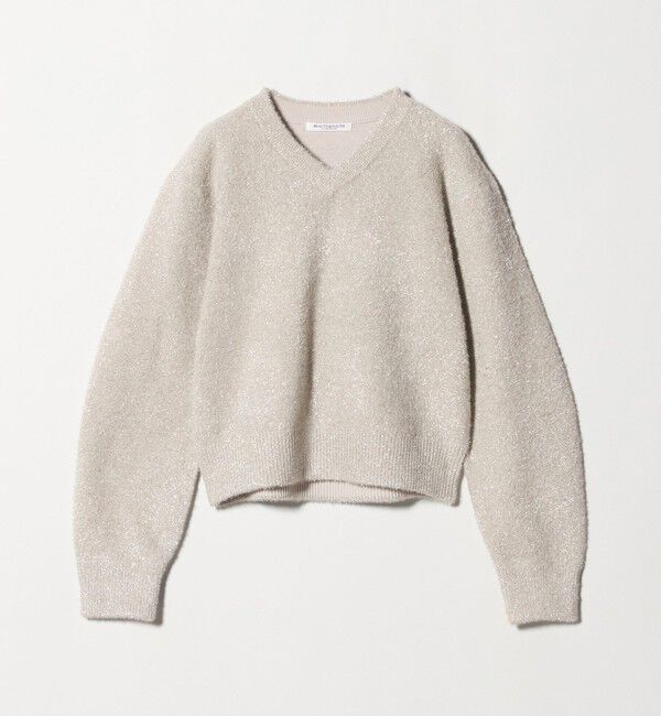 BEAUTY&YOUTH UNITED ARROWS「ラメフェザー Vネックニットプルオーバー」|ニット・セーター|