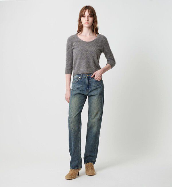 ATTISESSION「＜ATTISESSION＞ディープ ネック ニット トップス」|ニット・セーター|