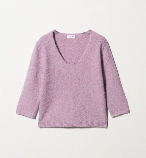ATTISESSION「＜ATTISESSION＞ディープ ネック ニット トップス」|ニット・セーター|