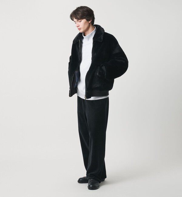 MONKEY TIME「ベロア バギー イージー パンツ」|チノ|