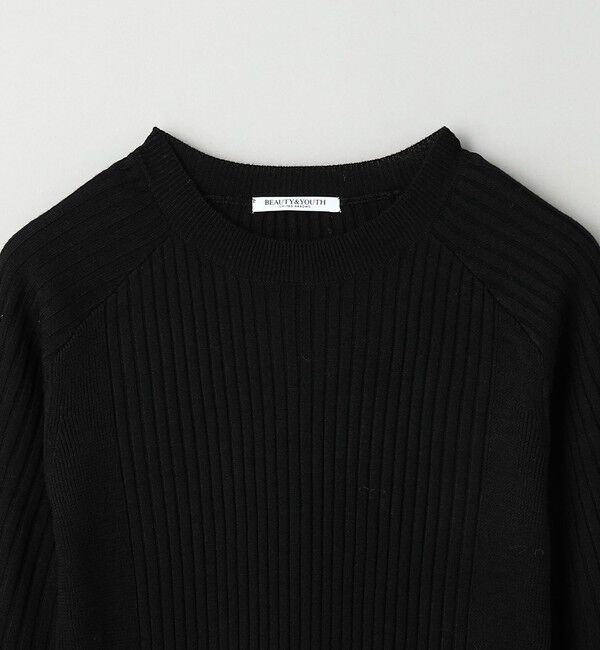 BEAUTY&YOUTH UNITED ARROWS「【WEB限定 Wardrobe DAILY MINIMAL】リブニットフレアワンピース」|ワンピース|
