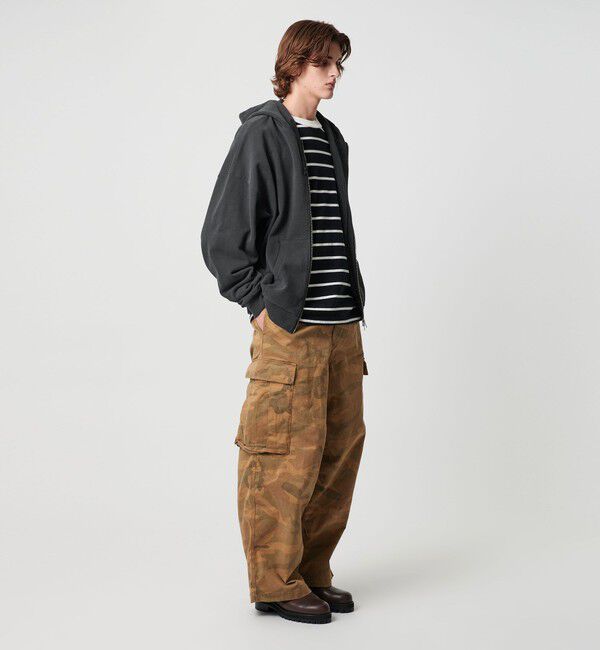 MONKEY TIME「ピグメント プリント カーゴ パンツ -セットアップ対応-」|チノ|