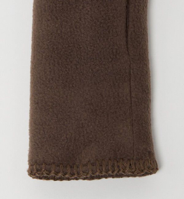 BEAUTY&YOUTH UNITED ARROWS「＜TWEEDMILL＞フリース ステッチ フィンガーレスグローブ」|手袋|