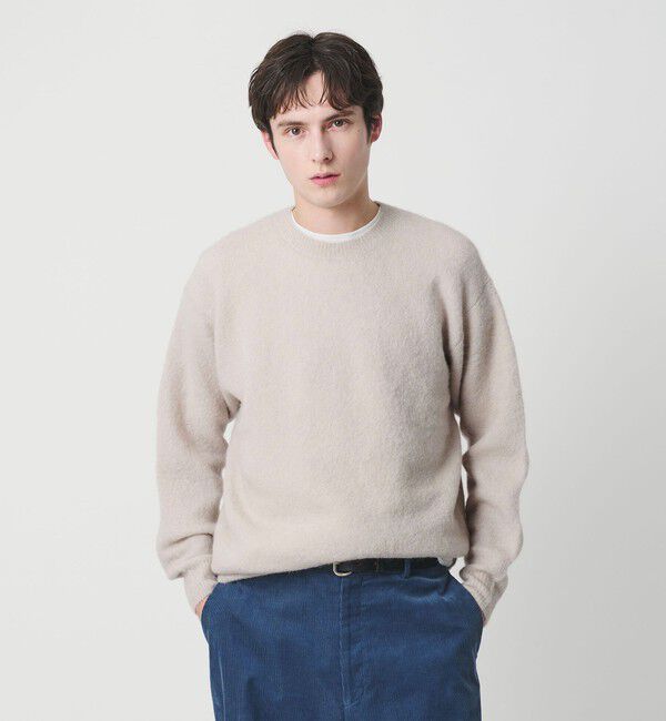 BEAUTY&YOUTH UNITED ARROWS「エアシャギー アルパカ クルーネック ニット」|ニット・セーター|