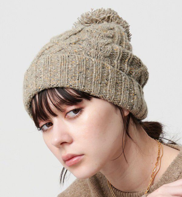 BEAUTY&YOUTH UNITED ARROWS「ネップ ポンポン ニットキャップ 2WAY」|ニット帽|