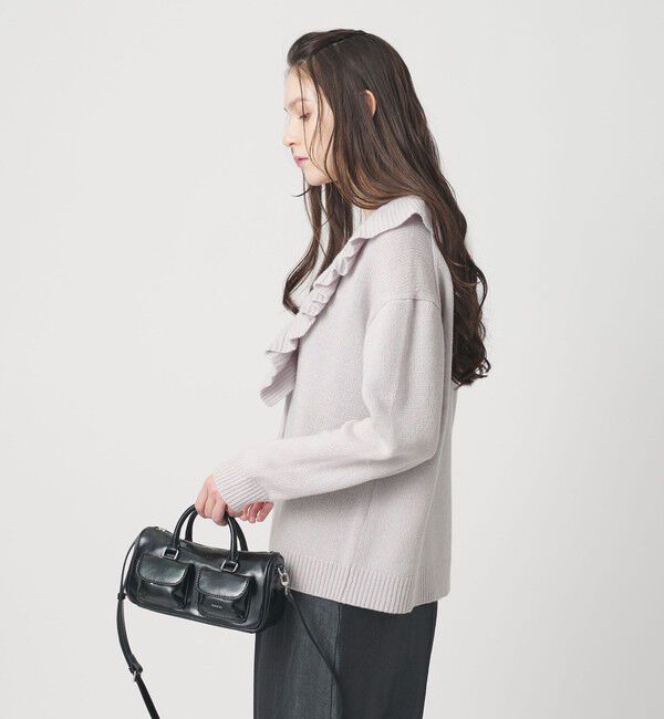 BEAUTY&YOUTH UNITED ARROWS「ウールレーヨン ラッフルフリル ニットカーディガン」|カーディガン|