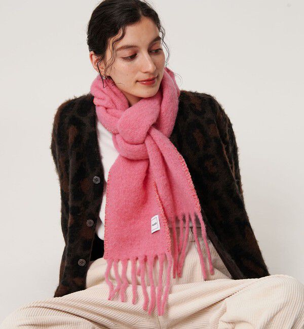 BEAUTY&YOUTH UNITED ARROWS「＜mylab＞アルパカ ステッチマフラー」|マフラー|PINK