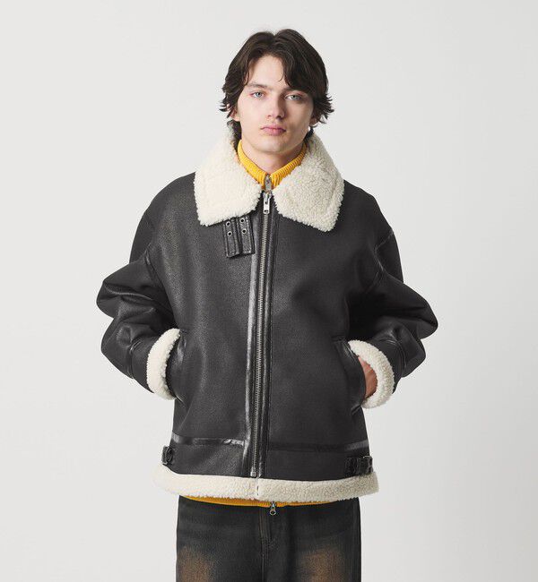 MONKEY TIME「ムートンライク B-3 ジャケット」|その他|