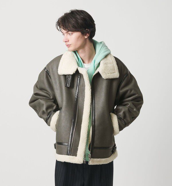 MONKEY TIME「ムートンライク B-3 ジャケット」|その他|