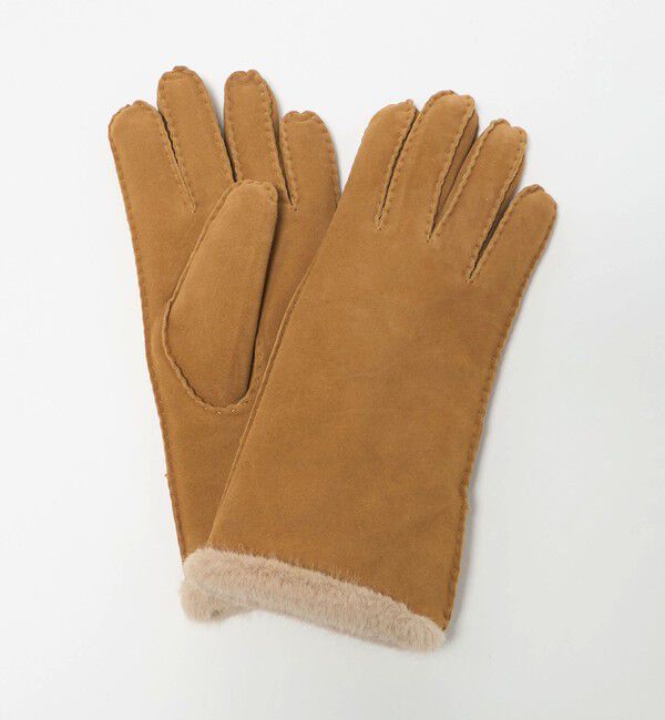 BEAUTY&YOUTH UNITED ARROWS「スエード ファーライク グローブ」|手袋|