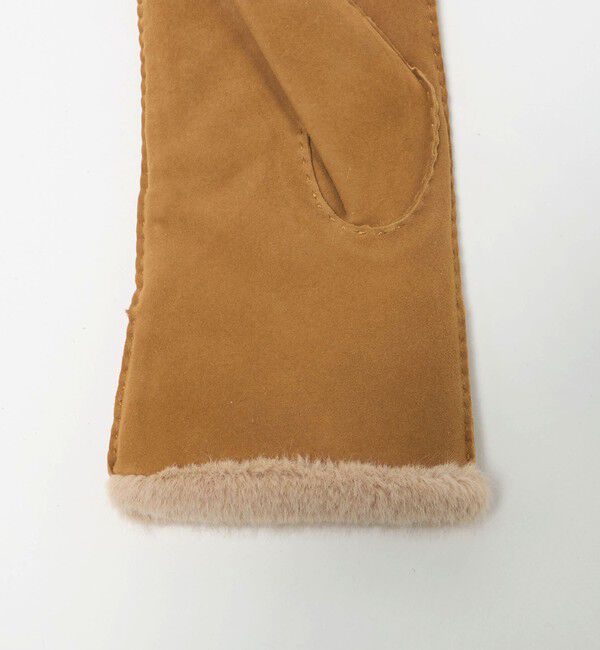 BEAUTY&YOUTH UNITED ARROWS「スエード ファーライク グローブ」|手袋|