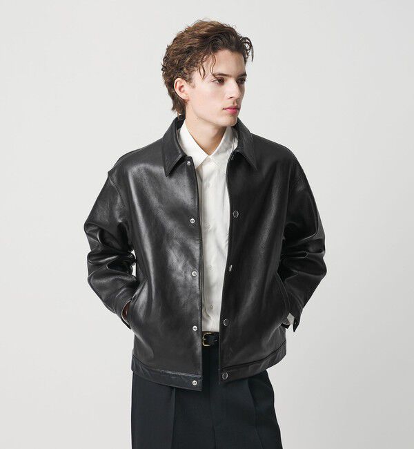 BEAUTY&YOUTH UNITED ARROWS「セミベジタブル レザー トラッカー ジャケット」|その他|