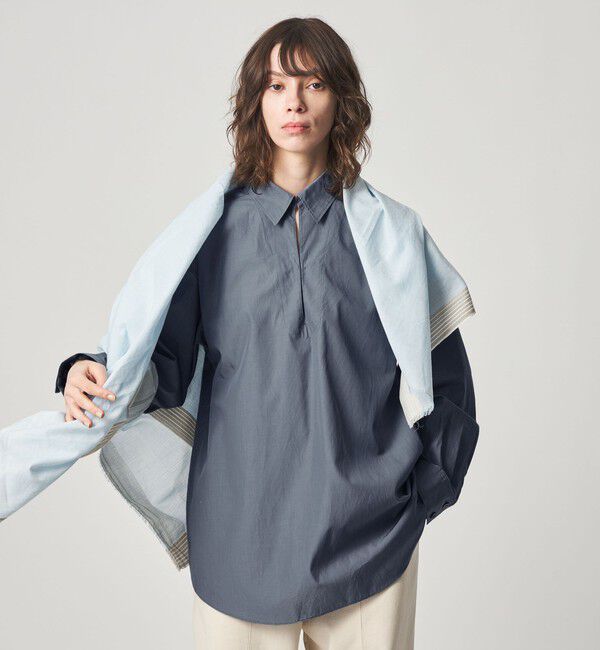 STEVEN ALAN「＜Steven Alan＞コットン スキッパー シャツ」|シャツ・ブラウス|