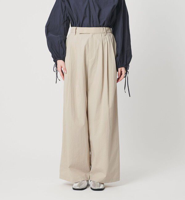 BEAUTY&YOUTH UNITED ARROWS「ナイロンコットン ワイドタックパンツ ウォッシャブル」|その他|